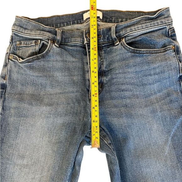 Loft Skinny Ankle Jeans Asymmetrical Hem Womens Size 4 Petite - Picture 7 of 9